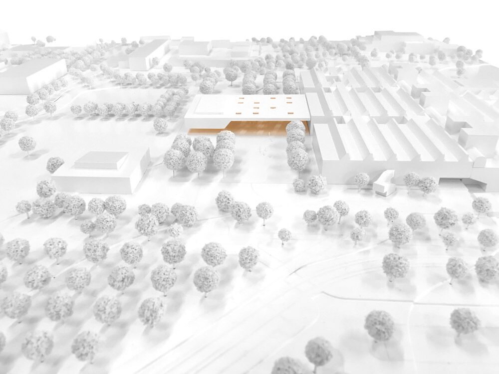 Rendering Aula_und_Mensa_Berufsschule_Darmstadt