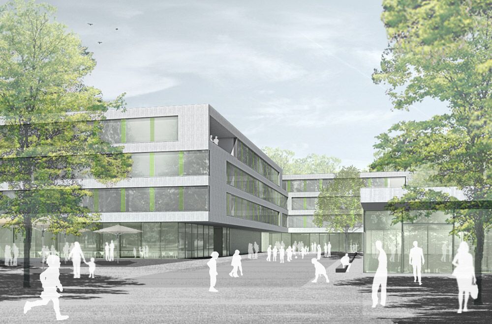 Neubau Gesamtschule Nippes Modell2